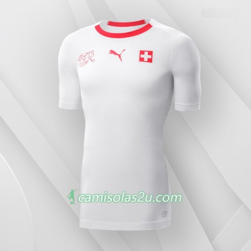 Camisolas de Futebol Suíça Equipamento Alternativa Copa do Mundo 2018 Manga Curta Camisolas de Futebol Suíça Equipamento Alternativa Copa do Mundo 2018 Manga Curta